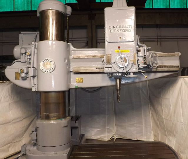 19" x 86" (7' - 2") CINCINNATI BICKFORD ... RADIAL DRILL