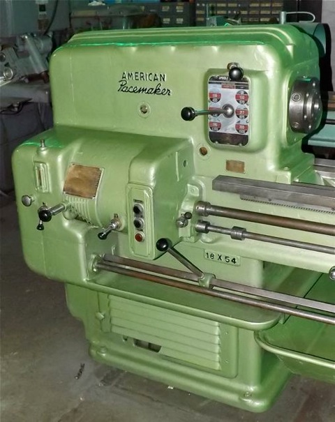 19" x 54" AMERICAN ... LATHE 1-3/4" SPINDLE HOLE