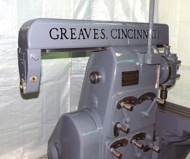 X=36" - Y=12"- Z=18" GREAVES ... HORIZONTAL/VERTICAL MILL