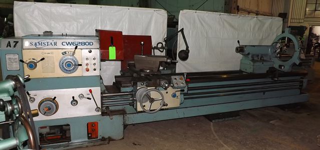 34" x 120" SAMSTAR ... LATHE 5-1/2" SPINDLE HOLE