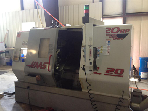 8" HYD. CHUCK HAAS ... (LIVE TOOLING) SLANT BED LATHE