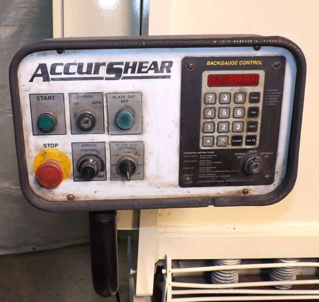 1/2" x 10' ACCURSHEAR ... PLATE SHEAR