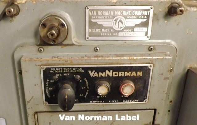 #2 ... X=32" - Y=12" - Z=18" VAN NORMAN ... VERTICAL MILL