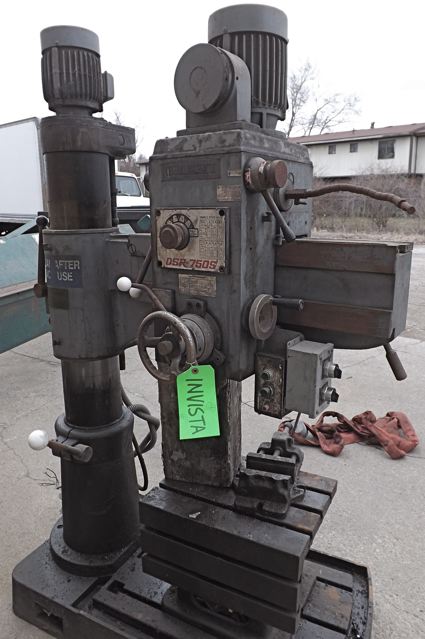 8" x 36" DAR SIN ... RADIAL DRILL w/BOX TABLE