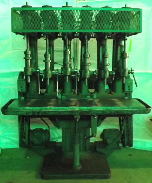 19" PROVIDENCE ... (6) SPINDLE DRILL PRESS