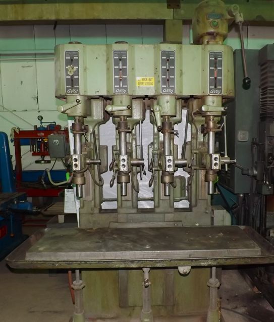 24" AVEY ... (4) SPINDLE DRILL PRESS