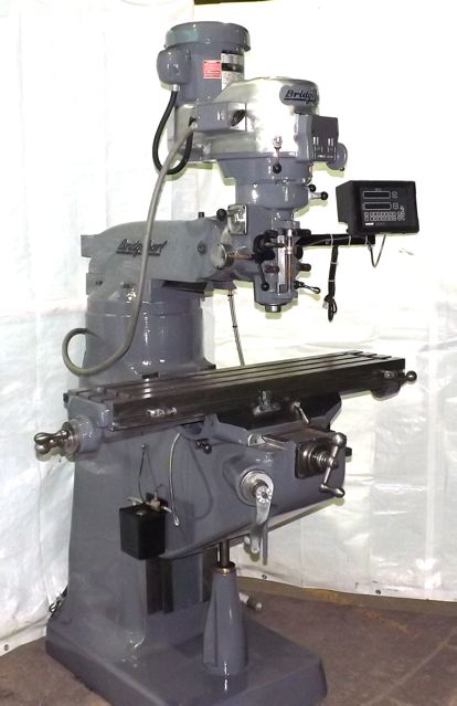 X=24", Y=12", Z=16" BRIDGEPORT ... VERTICAL MILL (8 Speed)