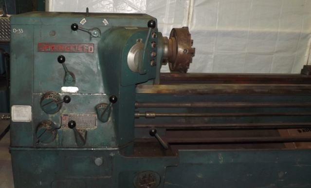 22" x 80" SPRINGFIELD ... LATHE 2-1/2" SPINDLE HOLE