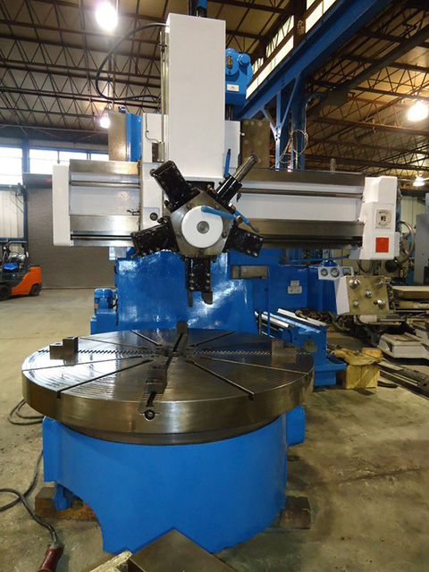 72" - 4 JAW CHUCK WEBSTER & BENNETT ... VERTICAL TURRET LATHE