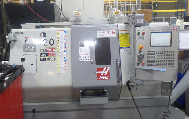 8" HYD. CHUCK HAAS ... CNC SLANT BED LATHE