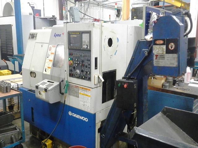 6" DAEWOO ... SLANT BED LATHE ... HYD. CHUCK