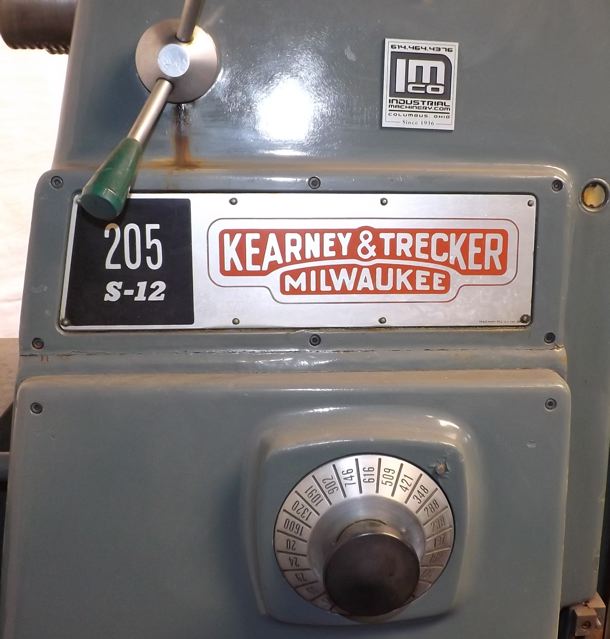 X=28"-Y=10"-Z=18" KEARNEY & TRECKER MILWAUKEE ... HORIZONTAL