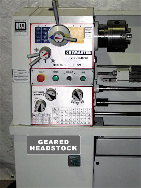 14" x 40" CUTMASTER ... LATHE 1-1/2" SPINDLE HOLE